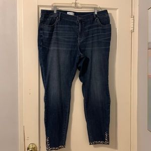 Lane Bryant Jeans with adorable “jeweled” hem